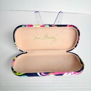 Vera Bradley Quilted Floral Sunglasses Case Navy Multicolor